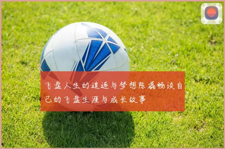 飞盘人生的追逐与梦想陈磊畅谈自己的飞盘生涯与成长故事